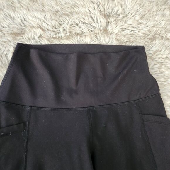 90 Degree by Reflex High Waist Ankle Length Pocket Leggings Black Women's Small - Picture 4 of 9